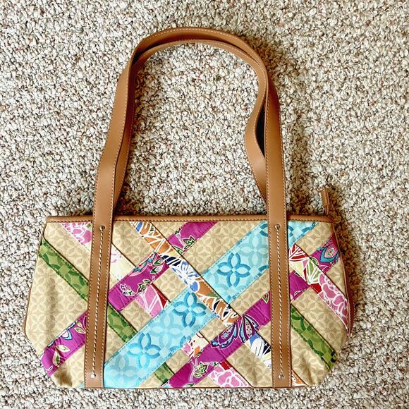 Relic by Fossil Shoulder Bag Purse Colorful Floral Fabric Sashes Boho - Picture 1 of 10